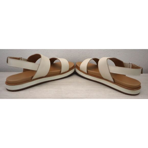 Nisolo Women's Sz 8.5 Bone/Beige Go-To Flatform 2.0 Leather Sandals - Picture 10 of 15